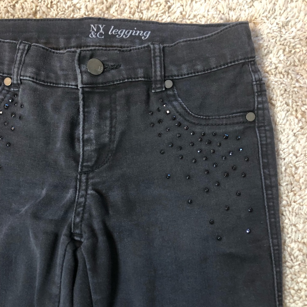 New York and Company Legging Jean with bling